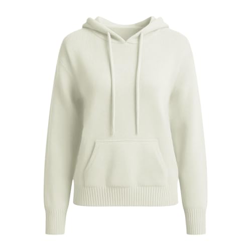 Sweaters For Women Oversized Hooded Sweater Long Sleeve Fall Knit Hoodies - image 3