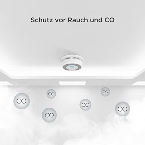X-Sense SC07 Rauch- und Kohlenmonoxid-Melder, autonom, 10 Jahre, mit LCD-Display und Testtaste, 360-Grad-Überwachung, automatische Überprüfung
