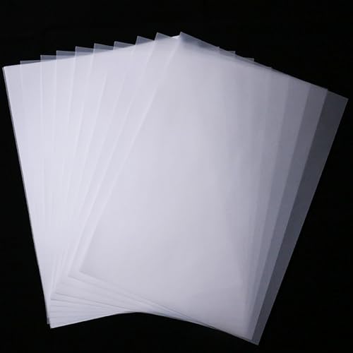 100 Stück Transparentes Papier A4, Transparentpapier Seidenpapier für Zeichnungen, Pompons, Geschenkverpackungen, Partys, Dekorationen Kunsthandwerk