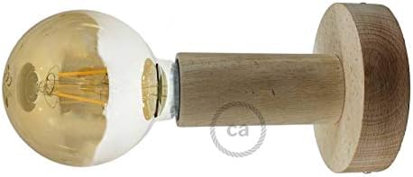 Wooden Flush Light for Wall or Ceiling by Fermaluce