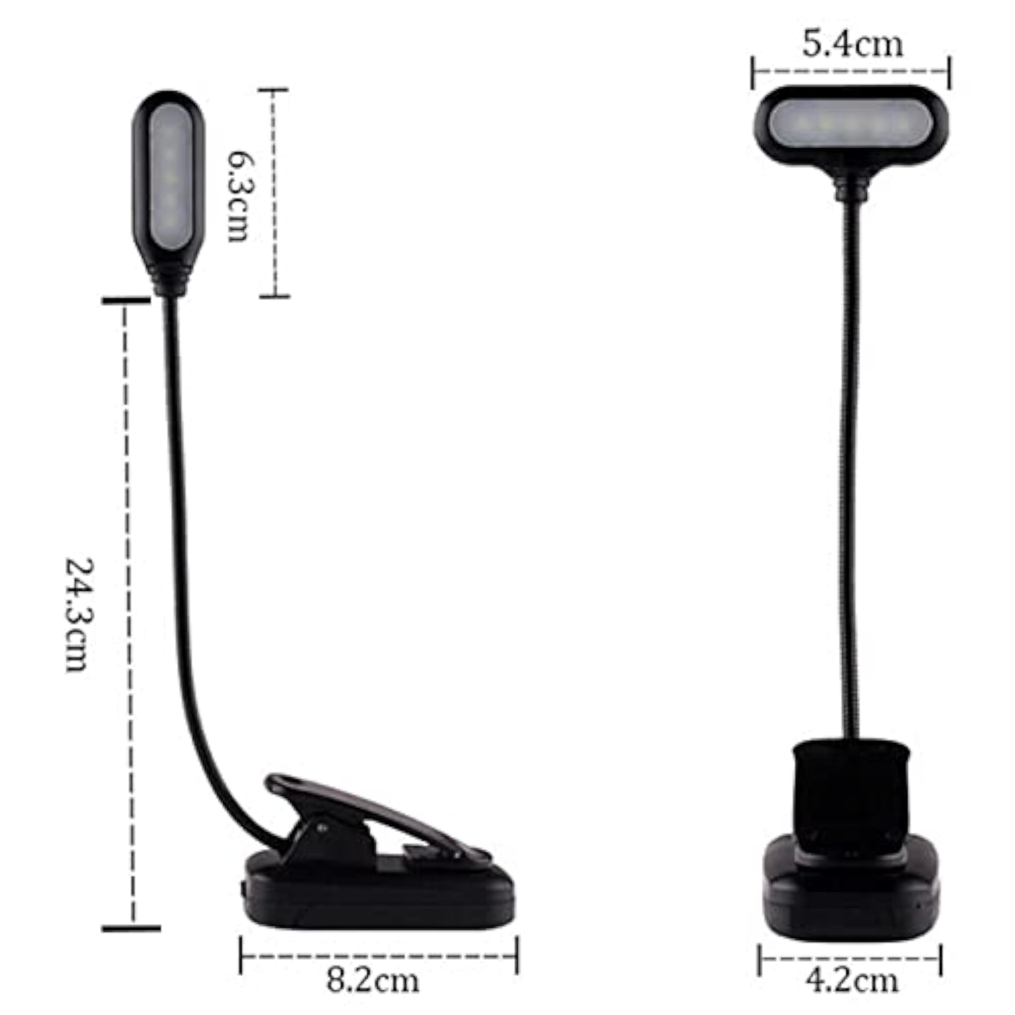 Adjustable Mini Clip-On Study Lamp for Reading