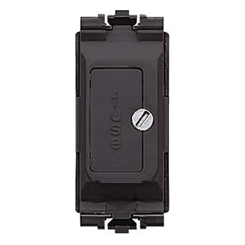 2 x MK K4890BLK 'Grid Plus' Grid Fuse Holders - 13 Amp (Black)