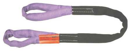 Lift-All EE30X10 Tuflex Polyester Eye/Eye Roundsling, Purple, 10' Length