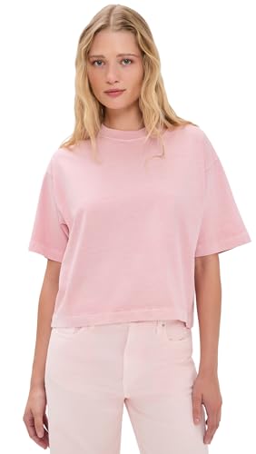 Madewell Womens x Shopbop The Boxy Crop Tee in Allday Jersey Dreamy Pink S