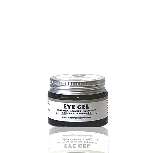 Image of Eye Gel with Aloe Vera + Seaweed + Eyebright + Arnica + Vitamins A & E - 100% Organic Eye Gel for Men Made in London