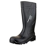 Dunlop Dunlop Mens Purofort+ Plus Anti Slip SRC Safety Welly Wellington Boots Black PU UK Size 6.5...