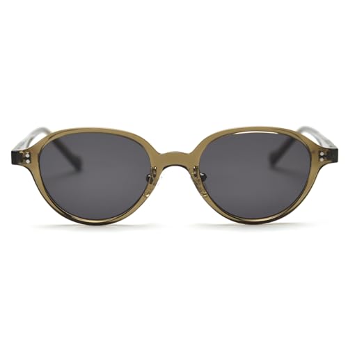 Small Frame Oval Sunglasses Retro Women Korean Style Uv400 Polarized Sun Glasses Men2