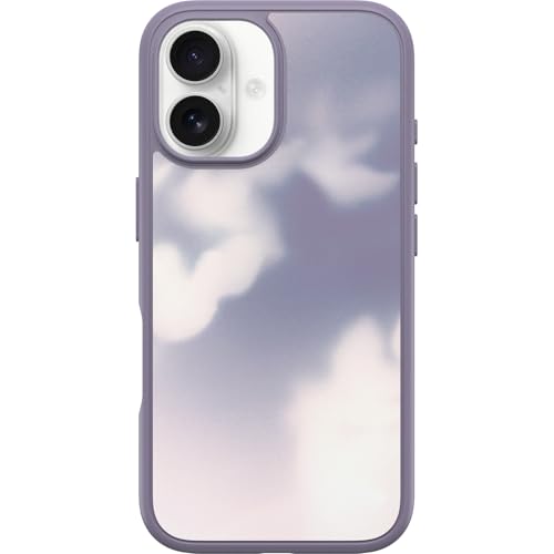 Image of OtterBox iPhone 16 Symmetry Series Case - Winter Window (Purple) - Ultra-Thin, Sleek iPhone Case, iPhone Case with Cloud Design