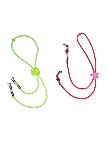 BARBUDDY Kids Glasses Strap Boys Girls Sunglasses Lanyard Eyeglasses Holder Chain Elastic Neck Strap Red And Green (Pack O... - Review, Price and Buying Guide