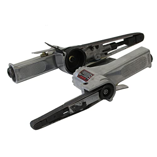 Image of Air Belt Sander Set - AT-485 20mm Speed Easily Controlled With Throttle Lightweight Rotating Sanding Head - AT-480 10mm Smallest Handy Belt Both Useful To Reach Hard To Reach Areas