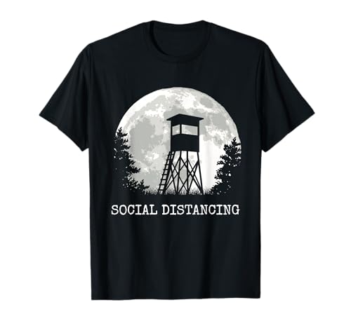 Jagd Jäger Jägerin Ansitz Kanzel bei Vollmond Ansitzjagd T-Shirt