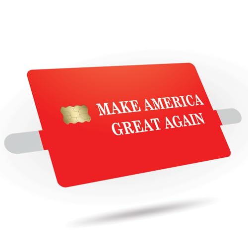 KCD Credit Card Skin Sticker Cover Decal Wrap 3-Pack – Patriotic MAGA Design – Durable Vinyl Stickers for Cards - CCS010