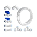 Kit tubo di alimentazione idrica 10 m raccordi a connessione rapida (10 m)