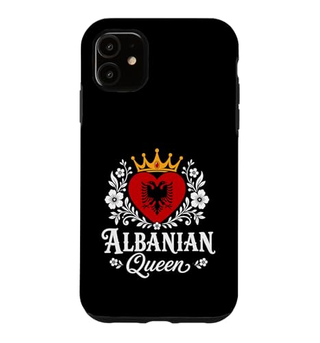 Albanian Queen Albania Flag Proud Albanian Woman �X�}�z�P�[�X iPhone 11 �p