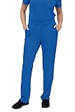 SOULFUL SCRUBS for Women, Scrub Medical Pants with 5 Pockets Yoga Waistband Pants Midrise fit 3501 Camila - Large Royal
