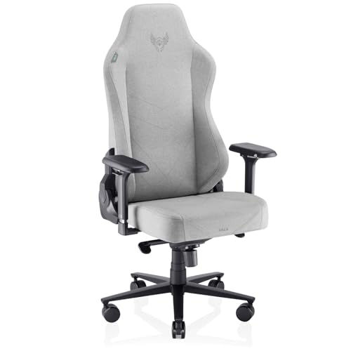 VALK Freya Elite - Silla Gaming Ergonómica de Tela Transpirable, Cojines Viscolátex de Nueva Generación, Reclinable 160º, Reposabrazos 4D, Diseñada en España, Silla Gamer y Oficina (Gris Niebla) - imagen 7