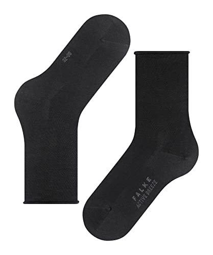 Image of FALKE Women's Active Breeze Socks, Breathable, Cooling Effect, Lyocell, Crew Length, Sweat Wicking, Coolmax Clothing, 1 Pair