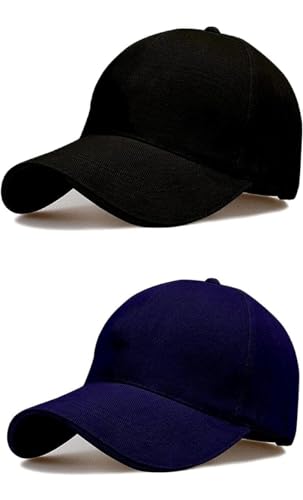 Image of SELLORIA Acrylic Brand A Combo Pack Of 2 Stylish Sport Inspire + Baseball.Cap For Men Baseball Caps Plain Adjustable Mens And Womens Casual Formal Cap (Pack Of 2)