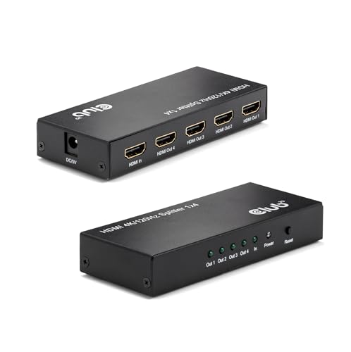 Divisor HDMI 4K120Hz Club3D multimedia para salones de juegos y pantallas múltiples