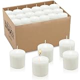 HOSVOT Votive Candles Box of 36, Unscented Votive Candles Bulk, Decorations for Weddings, Parties, R