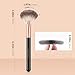 docolor Highlighter Brush Fan Brush Blush Brush Setting Makeup Brush Face Makeup Brush Synthetic Bristles For Powder, Bronzer, Highlight, Contour, Professional Make Up Brush Wooden handle