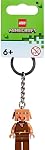 LEGO Minecraft Piglin Keyring, brown, Piglin Schlüsselanhänger 9 cm