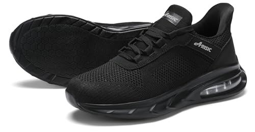 Non Slip Work Shoes for Men Waterproof Slip On Sneakers Comfortable Restaurant Kitchen Chef Slip Resistant Walking Shoes Hands Free Slip in Sneaker Men Footwear Black by ARISIC - Image 5
