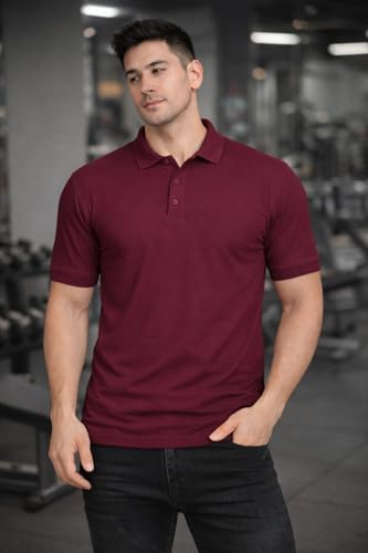 Image of Men Regular fit Polo Neck T Shirt||Casual Wear ||Half Sleeve Tshirt for Men