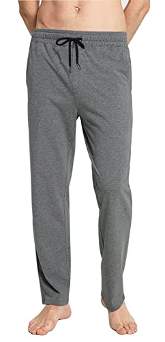 Pantalon de survêtement Homme Coton Pantalons/Shorts de Sport Coton Training Jogging Jogger Fitness Shorts pour Hommes (Gris Profond, XL) Cover