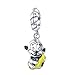 Monkey & Bananas Dangle 925 Sterling Silver Animal Charm Beads for Diy Charms Bracelet & Necklace