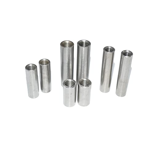 Round Sleeve M16X50 Stainless Steel A2 Threaded Sleeve with Internal Thread V2A Rustproof Outer Diameter 25 mm Pack of 2 - Image 2