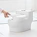 Skip Hop Potty Training Toilet with Easy Clean Coating & Baby Wipes Holder, White
