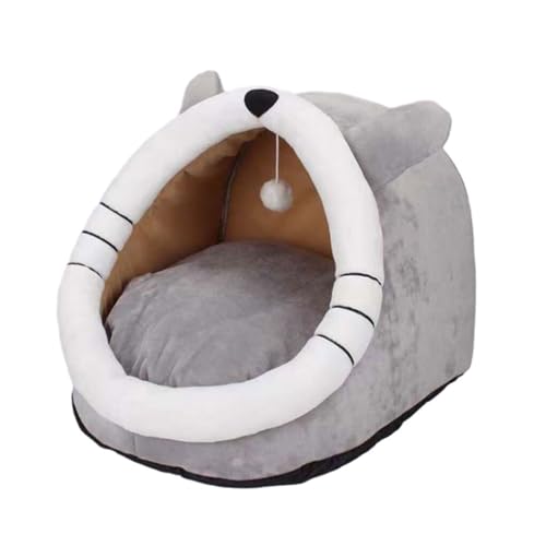 LIXSAZSE Cómoda Cama para Gatos, Amigo Peludo, la Mejor Experiencia para Dormir, Cama Cueva acogedora de algodón para Mascotas, para Cachorros y Gatitos, Cueva para Gatos, Metro