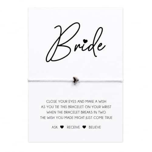 Bride wish string bracelet | Gift for the bride | Bride bracelet | Bride gift | Gift for bride to be | Bride to be bracelet