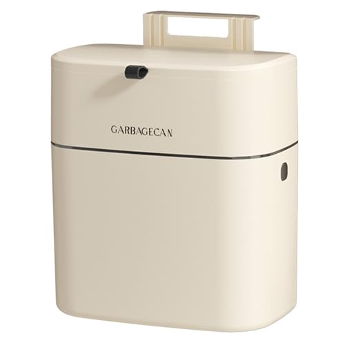 Poubelle de cuisine pour déchets organiques bac suspendu blanc de 9 Litres