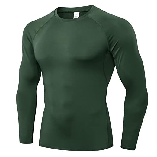 Sillictor Mens Base Layer for Ski Golf Running UPF 50+ Muscle Fit Mens Compression Tops Long Sleeve Sports Gym Tops Men Quick Dry Riding Football Underlayer,Breathable High Wicking Muscle Support,