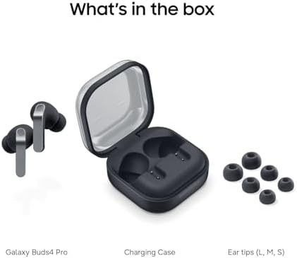 Samsung Galaxy Buds 4 Pro (2026) AI True Wireless Bluetooth Earbuds, Hi-Res Audio, 2-Way Speaker, ANC 2.0, Optimized Comfort, IP57, Live Translation, Black [US Version, 2 Yr Warranty] — view 10