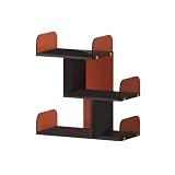 CFGH6FDF Multi-Zone Storage Desktop Acrylic Bookshelf for Office Dormitory Freestanding Book Shelf