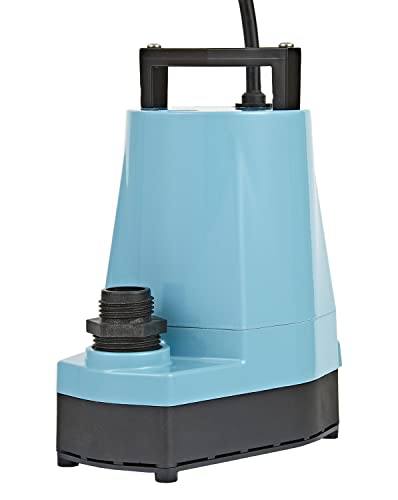 Image of Little Giant 5-MSP 115-Volt, 1 /6 HP, 1200 GPH Aluminum Manual Utility Pump, 10-Ft. Cord, Blue, 505000