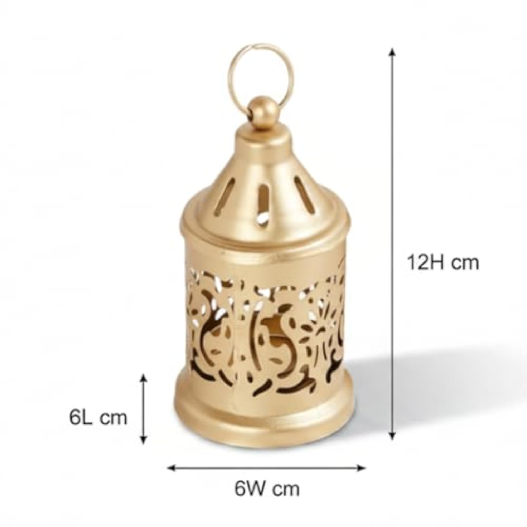 Hanging Metal Candle & Tealight Holder Lantern Set