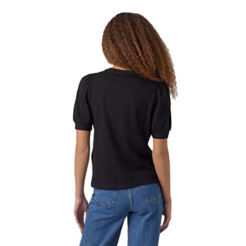 VERO Moda Damen Vmkerry 2/4 O-Neck Top VMA Noos Shirt, Schwarz, S EU