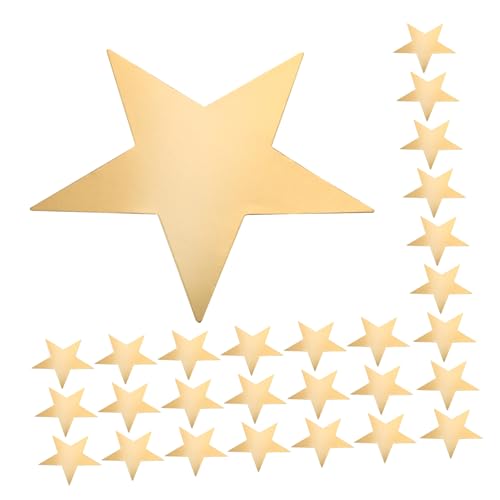 Recortes de estrellas grandes para manualidades de papel de cinco estrellas en pack de 60 2