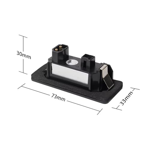 Luces de matrícula de coche con ajuste preciso para Serie 1 E82 E88 piloto impermeable 5