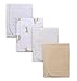 4 Pack Flannel Receiving Blankets for Baby, 30 in. x 30 in., Giraffe Tan Prints