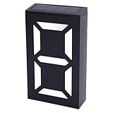 ViaGasaFamido LED-Solar-Hausnummernleuchte, 5050 RGBW, Farbwechsel, IP55, Solarbetrieben, mit...
