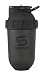 ShakeSphere- Shaker pour boisson protéinée- nettoyage facile/sans BPA-mélanger shakes/smoothies et autres- pas besoin de balle mélangeuse ni de fouet- forme oblongue- 700ml Noir Givré Avec Logo Noir