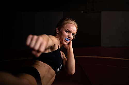 Damage Control High Impact Mouth Guard, Mouthguards For Sports, Boxing, Roller Derby, Hockey, Lacrosse Mouth Guard, Mouth Guards With Ultra Fit And Protection Against Shock (Adult, Fear None) #TOP2