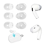 Compatibilité parfaite : Nos embouts de rechange en silicone sont spécialement conçus pour les AirPods 4 et garantissent un ajustement parfait et sûr qui préserve la qualité sonore originale de votre appareil. Veuillez noter : les bouchons d'oreille doivent être retirés avant de les charger.