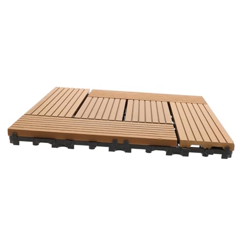 OSALADI Dalles de Terrasse Composite Revêtement Extérieur Antidérapant et pour Balcon Patio et Jardin DIY