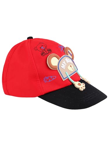 Image of PASSION PETALS Summer Dino Rockstar Baseball Cap for Kids Boys and Girls 2-4Years